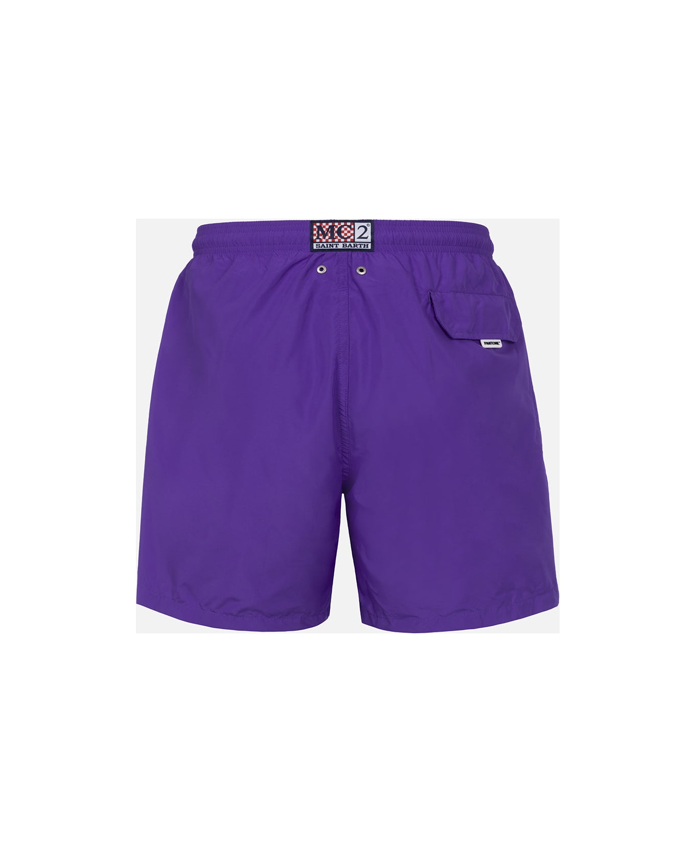 MC2 Saint Barth Man Lightweight Fabric Purple Swim Shorts Lighting Pantone | Pantone® Special Edition - PINK
