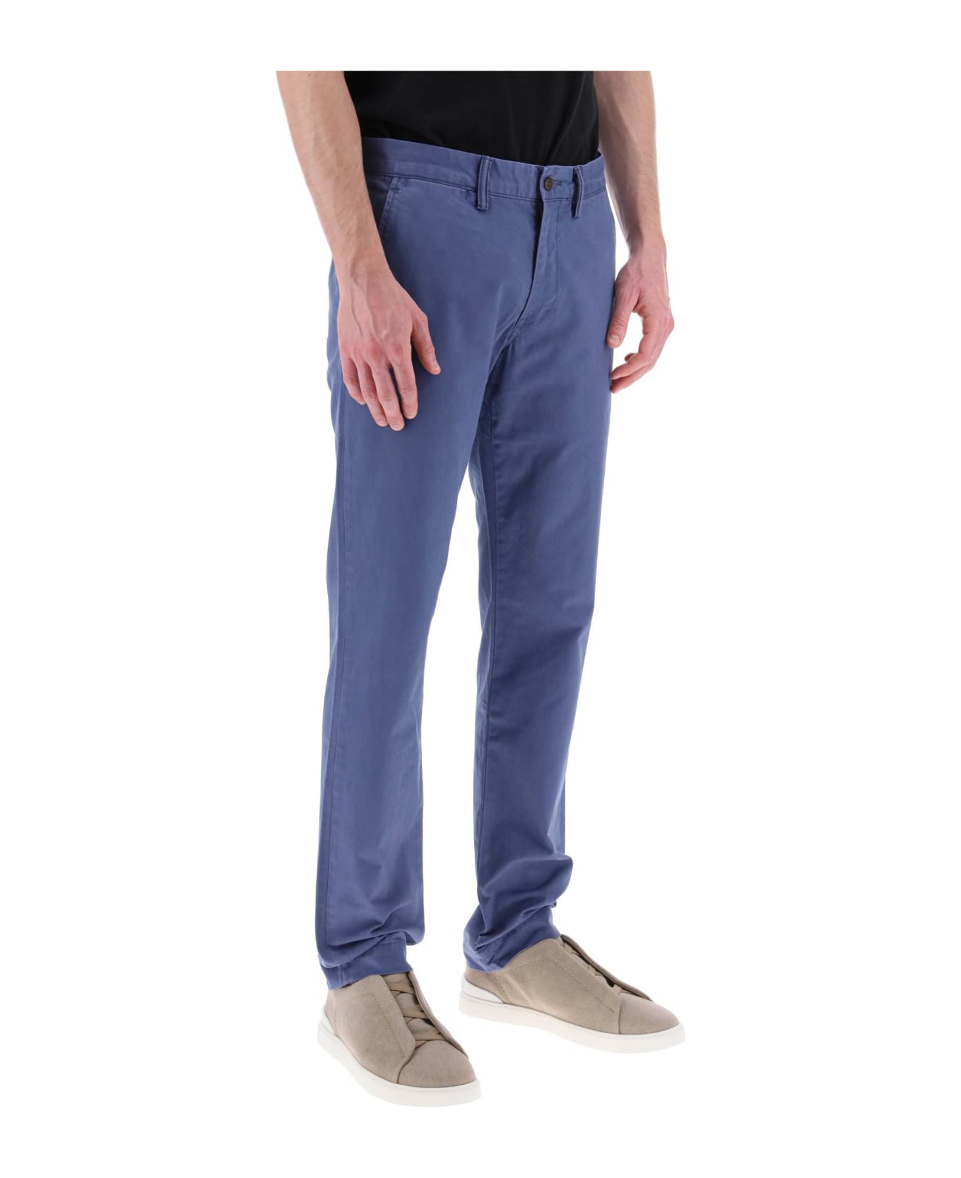 Polo Ralph Lauren Chino Pants In Cotton - LIGHT NAVY (Light blue) ボトムス