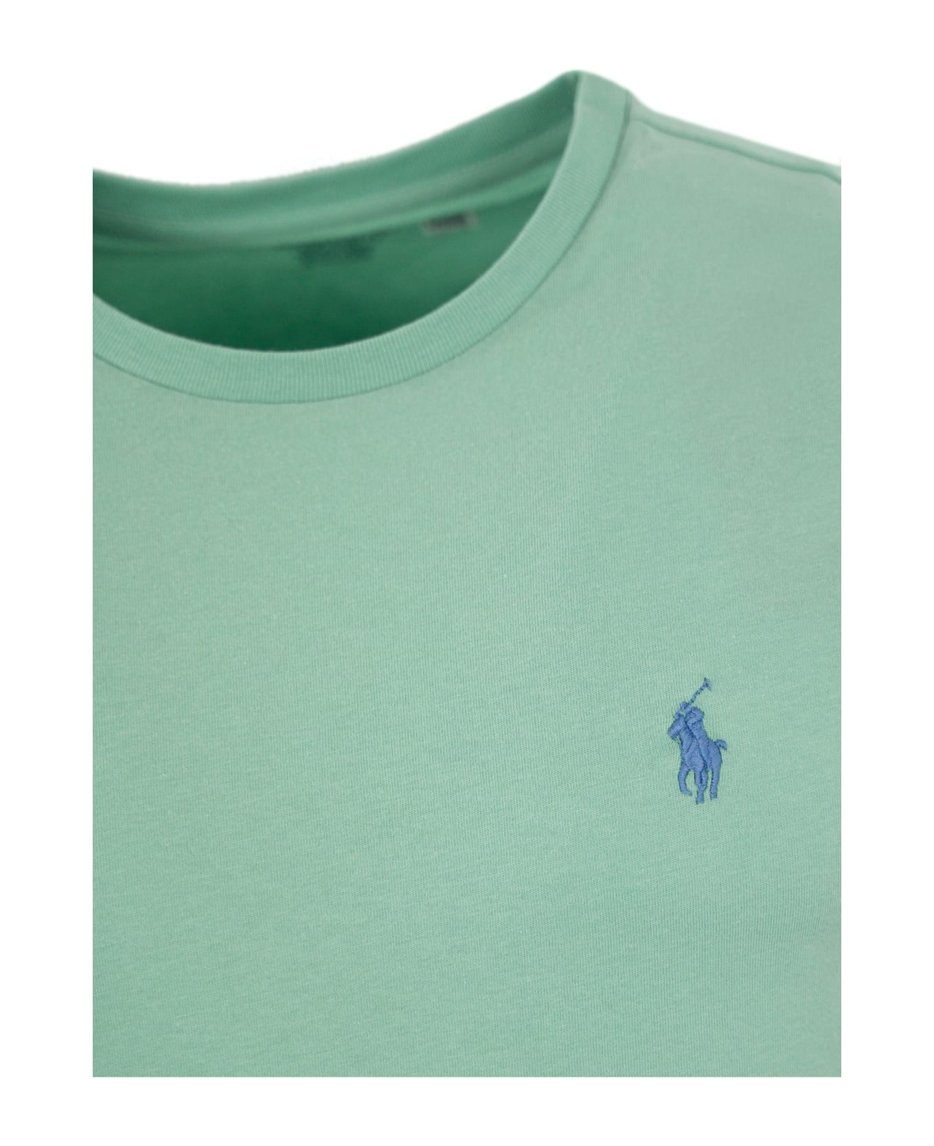 Ralph Lauren Cotton T-shirt With Pony Logo - GREEN シャツ