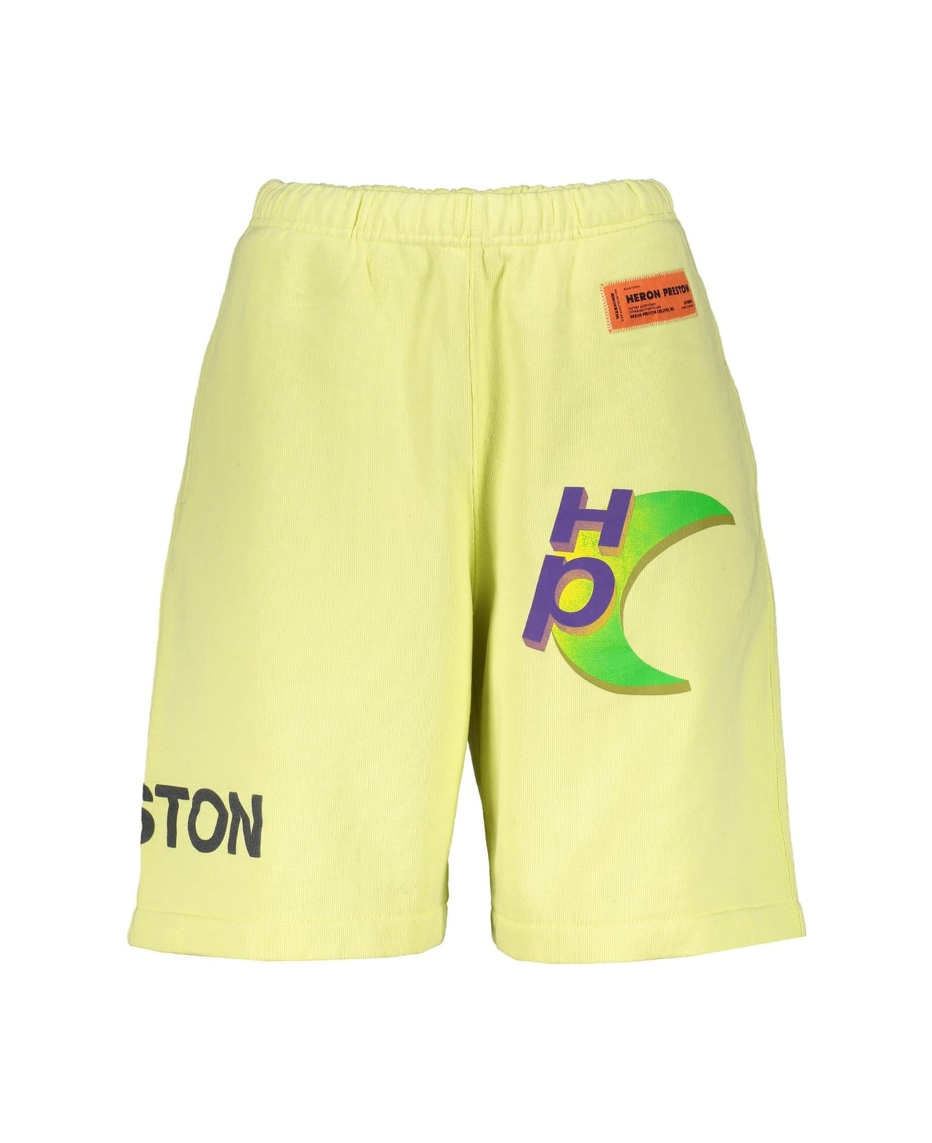 HERON PRESTON Cotton Shorts - Yellow