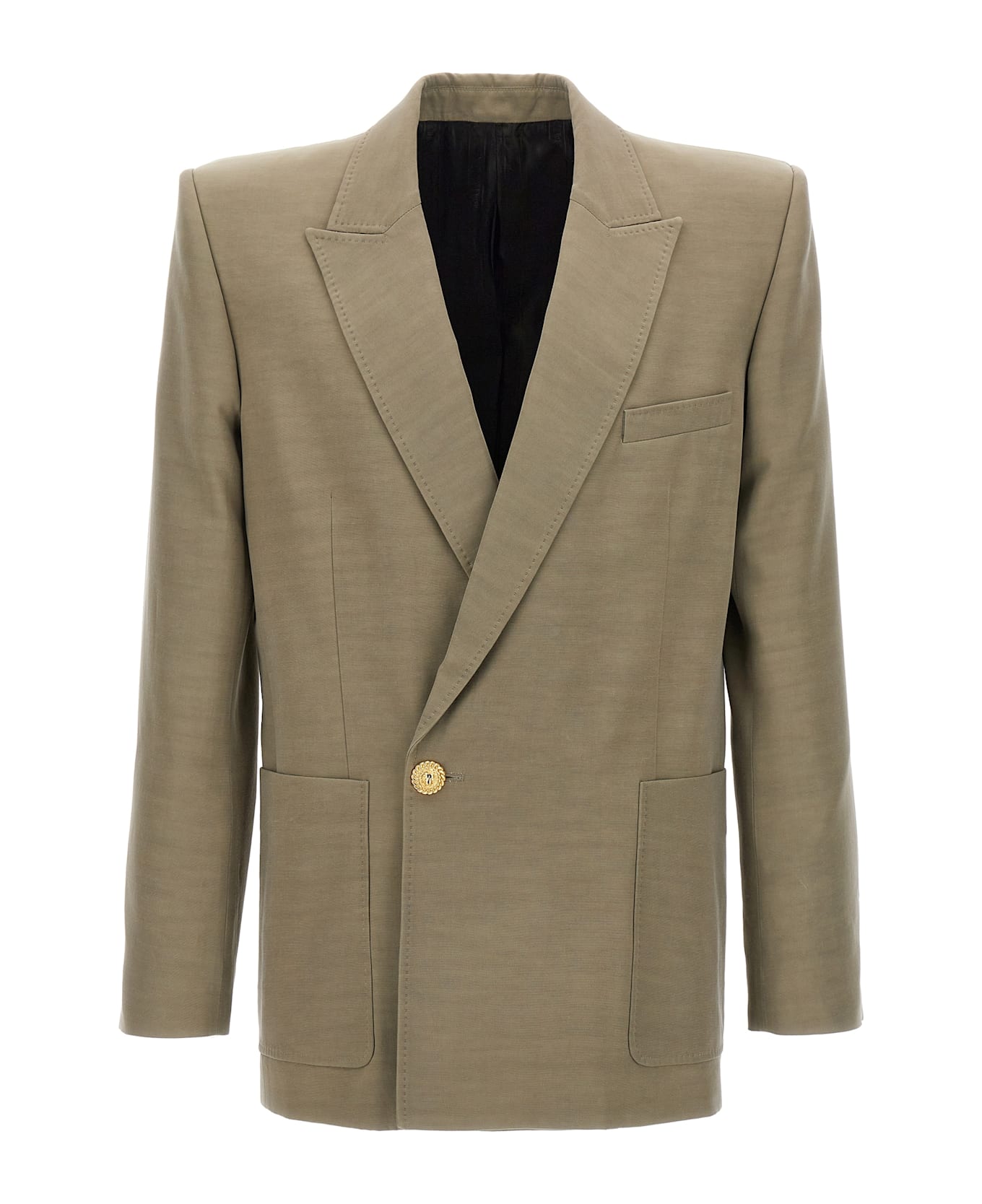 Balmain Cupro Blazer - Green