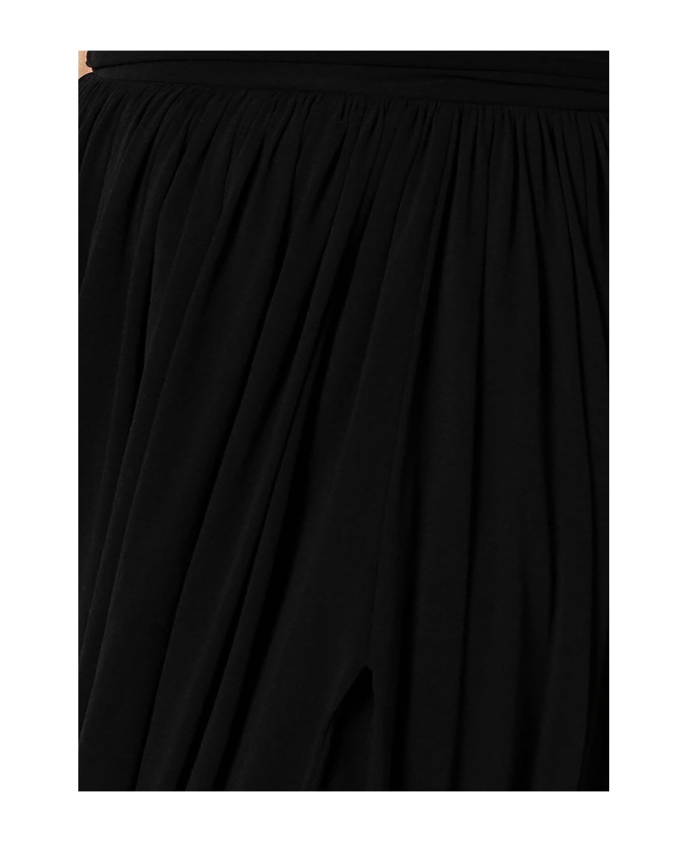 Philosophy di Lorenzo Serafini Black Pleated Puffball Midi Skirt - BLACK