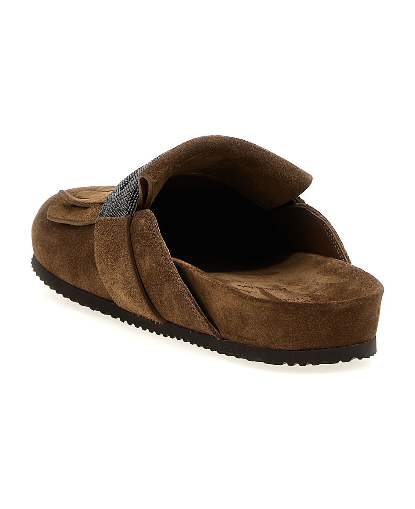 Brunello Cucinelli Monile Sabots - Brown