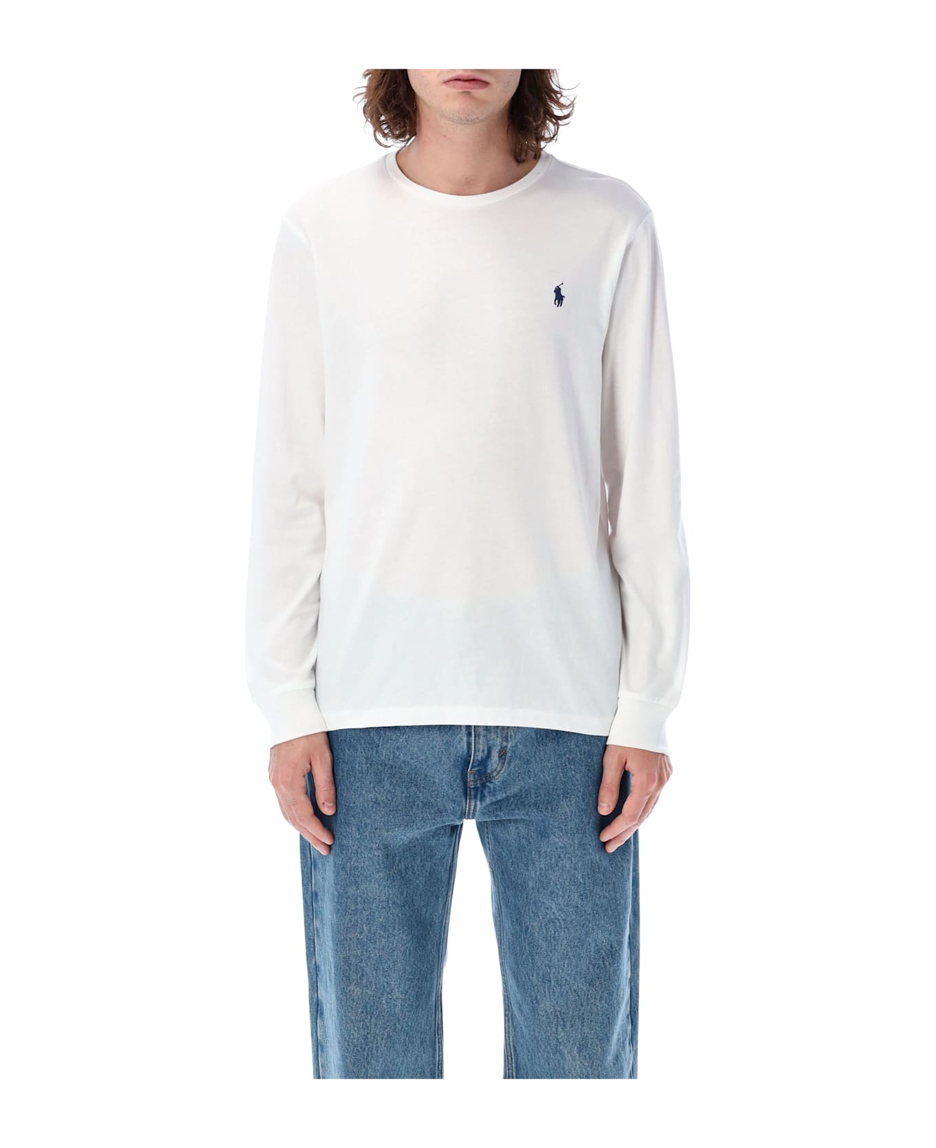 Polo Ralph Lauren Classic Fit Jersey Long-sleeve T-shirt - WHITE
