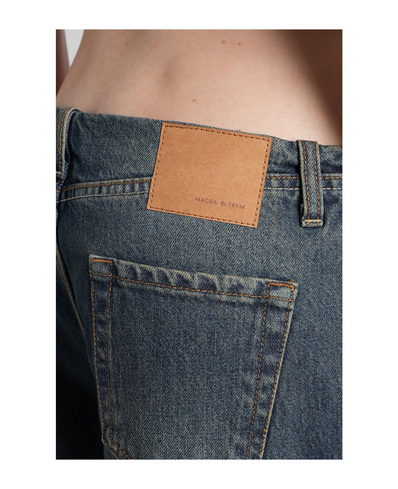 Magda Butrym Denim 03 Jeans In Blue Denim - blue