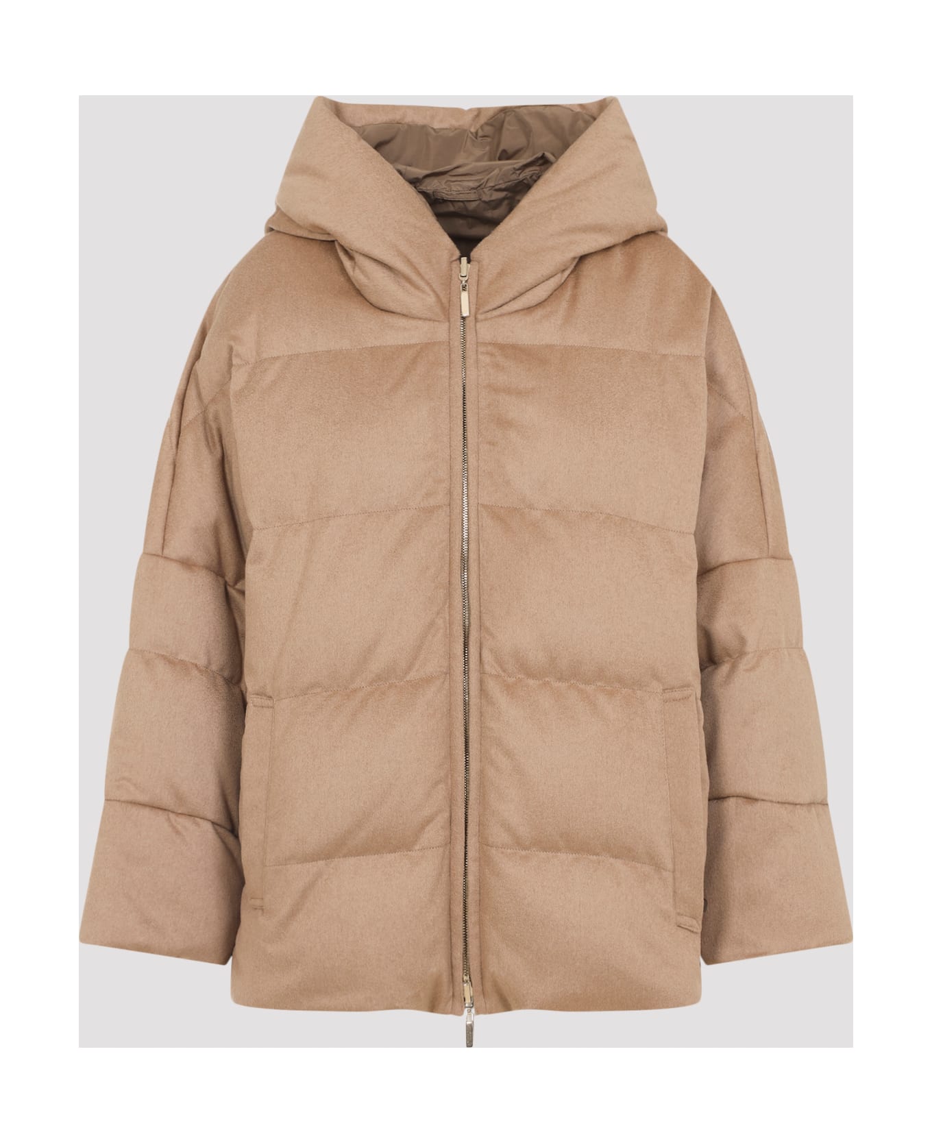 Max Mara The Cube Desiderio Camel Padded Jacket - Cammello