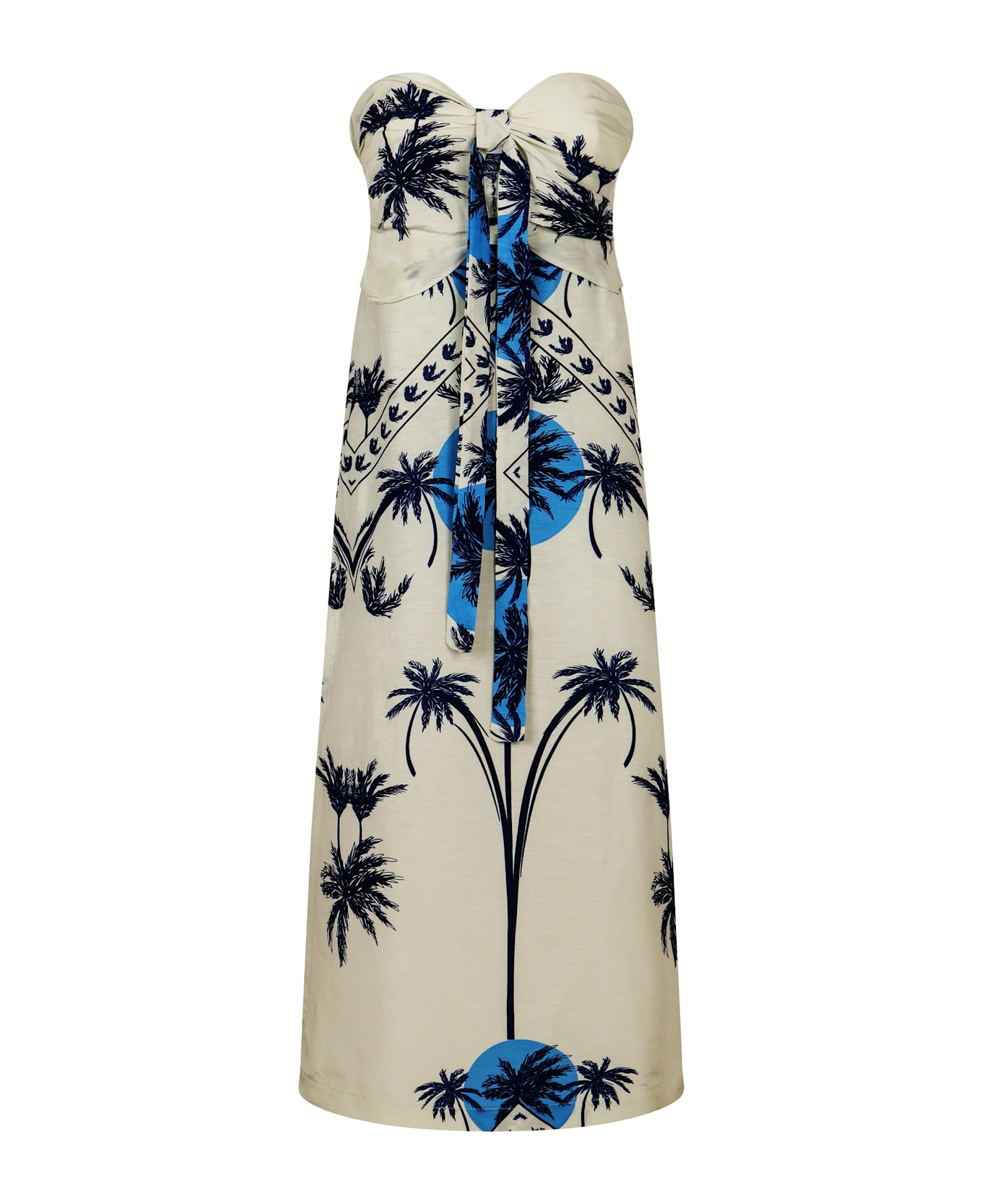 Raquel Diniz Ipanema Linen And Silk Dress - Ecru