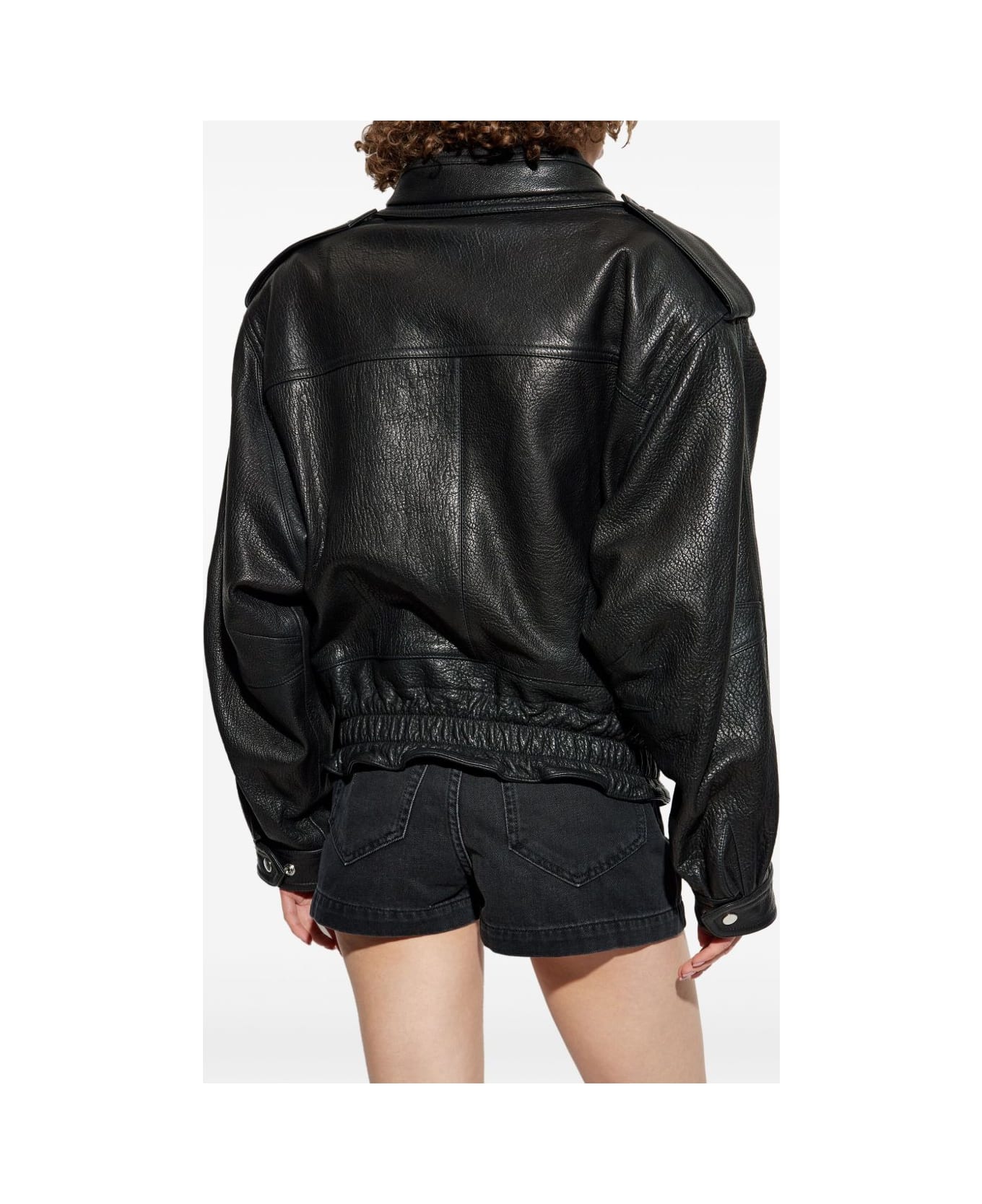 Isabel Marant Aneli Leather Jacket - BLACK