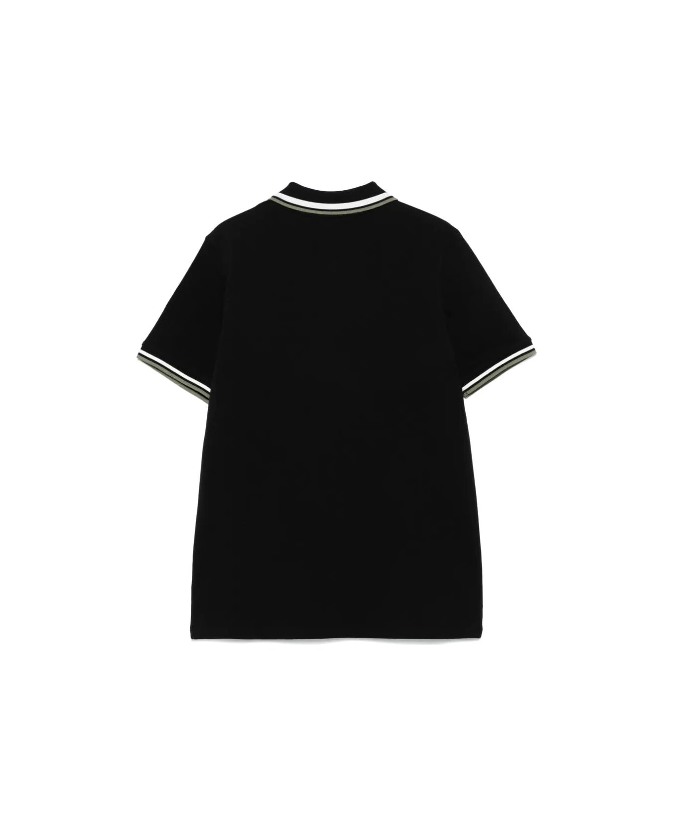 Moncler Short Sleeves Polo Shirt - Black