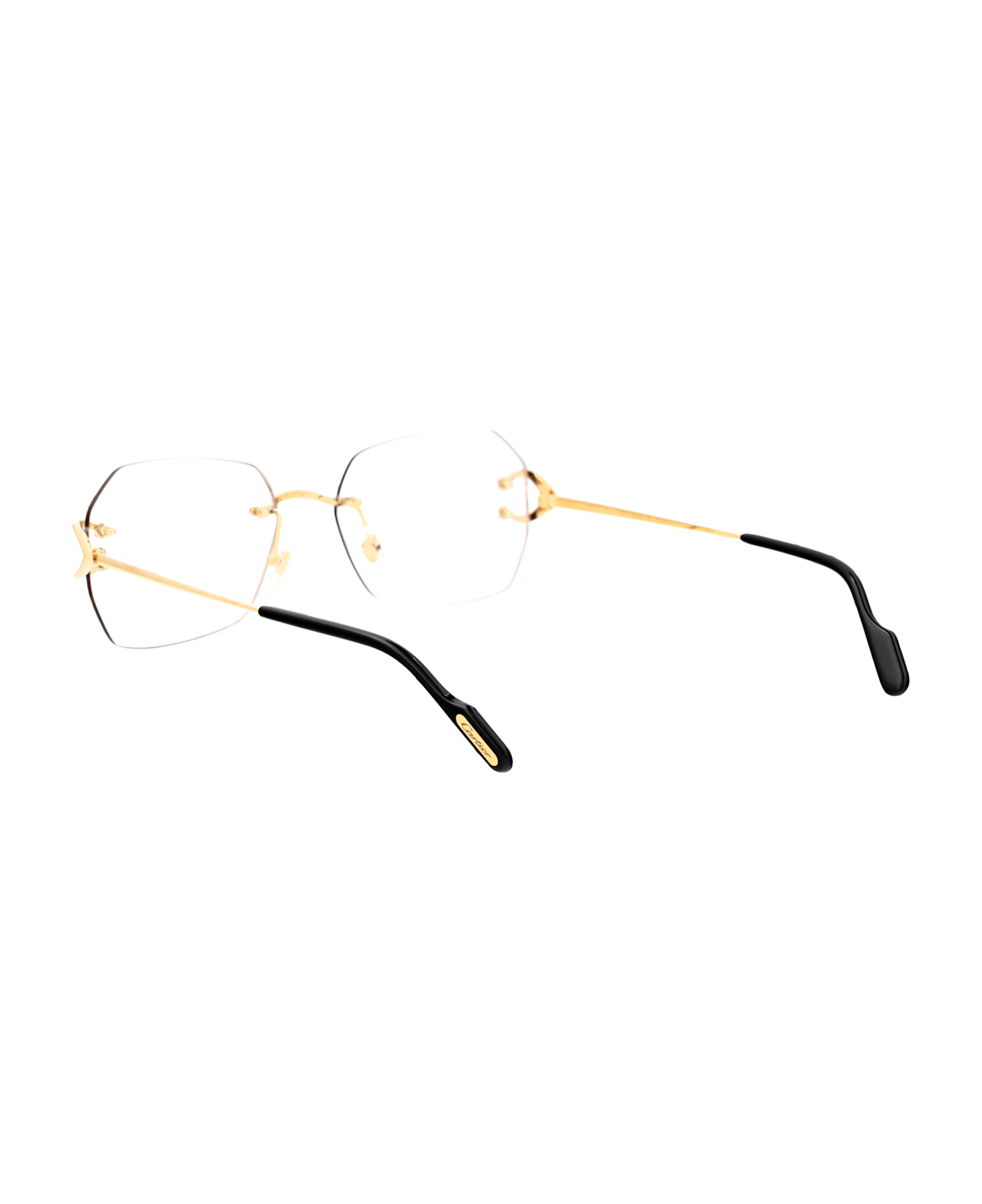 Cartier Eyewear Ct0416s Sunglasses - 001 GOLD GOLD TRANSPARENT