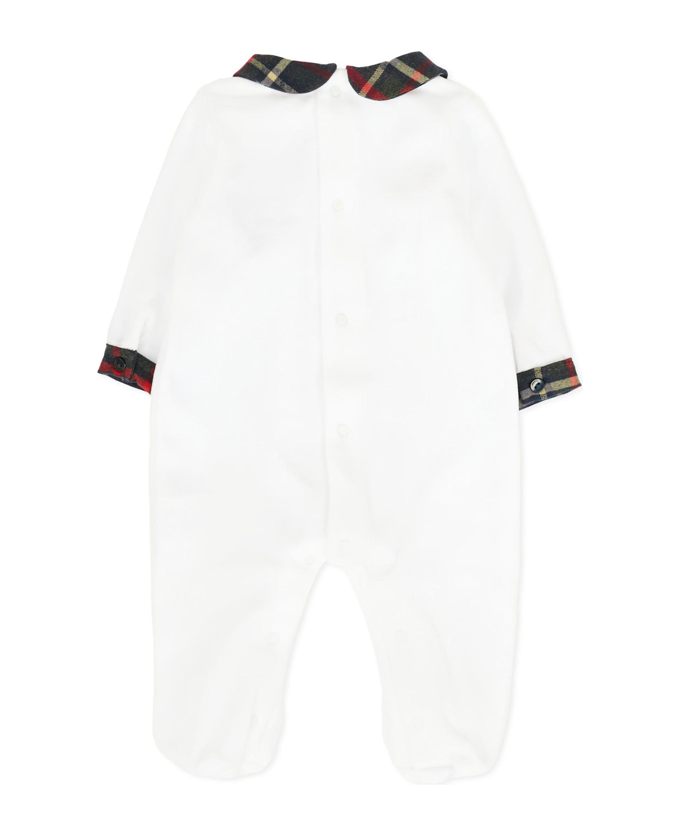 Patachou White Babygrow For Babykids With Teddy Bears - White