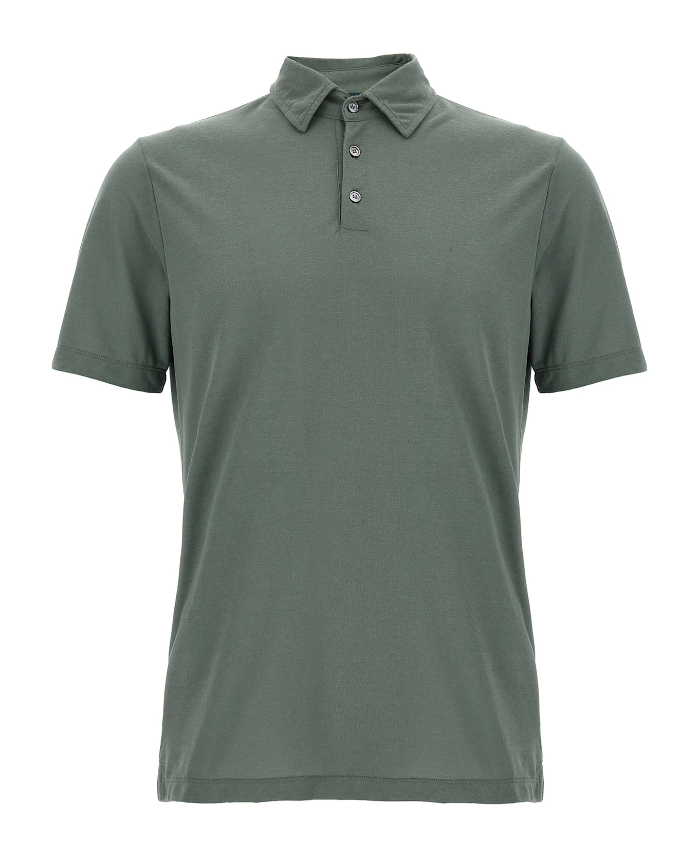Zanone 
ice Cotton
 Polo Shirt - Green