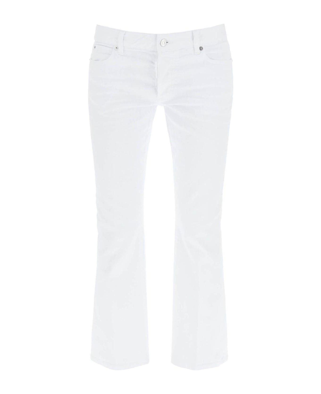 Dsquared2 Bootcut High-waist Cropped Trousers - BIANCO ボトムス