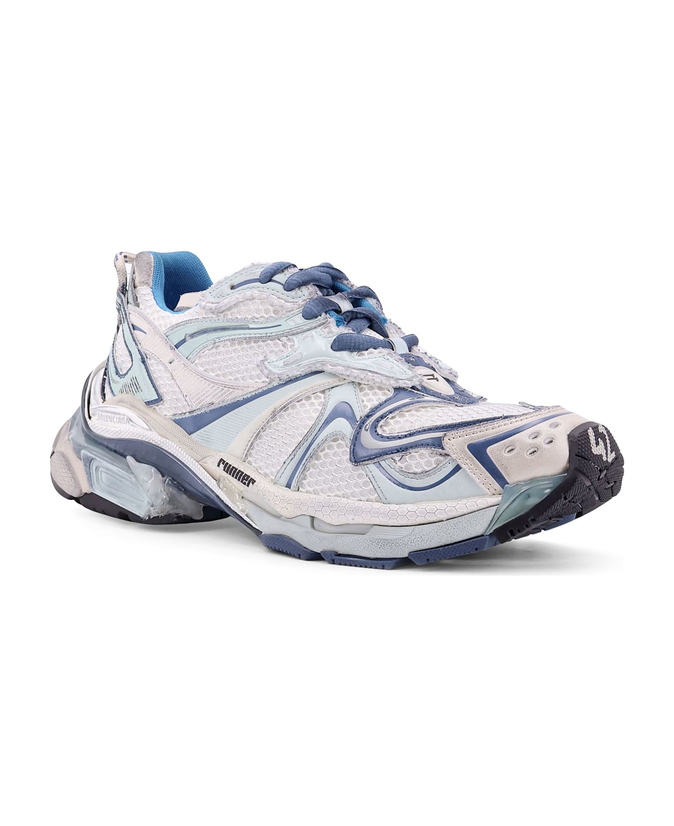 Balenciaga Runner 2 Mesh Sneakers - WHBLUMIXBEIGE