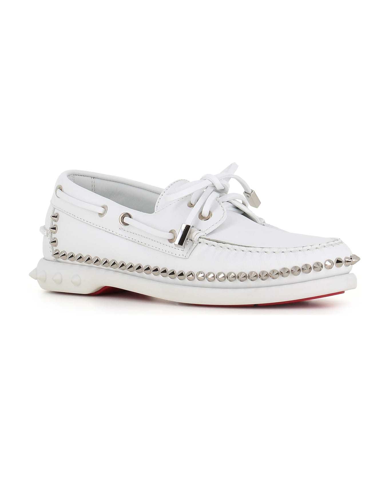 Christian Louboutin Boat Loafer Gerockel - Bianca  フラットシューズ