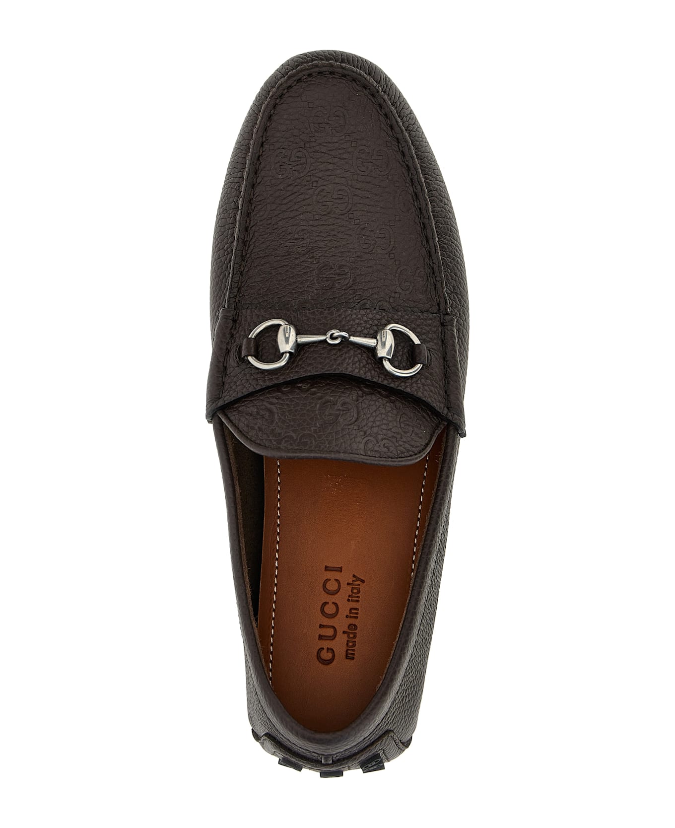 Gucci 'morsetto' Driver Loafers - Brown