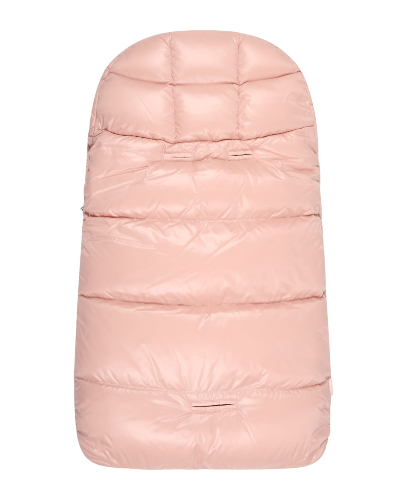 Moncler Pink Sleeping Bag For Baby Girl With White Logo - PINK