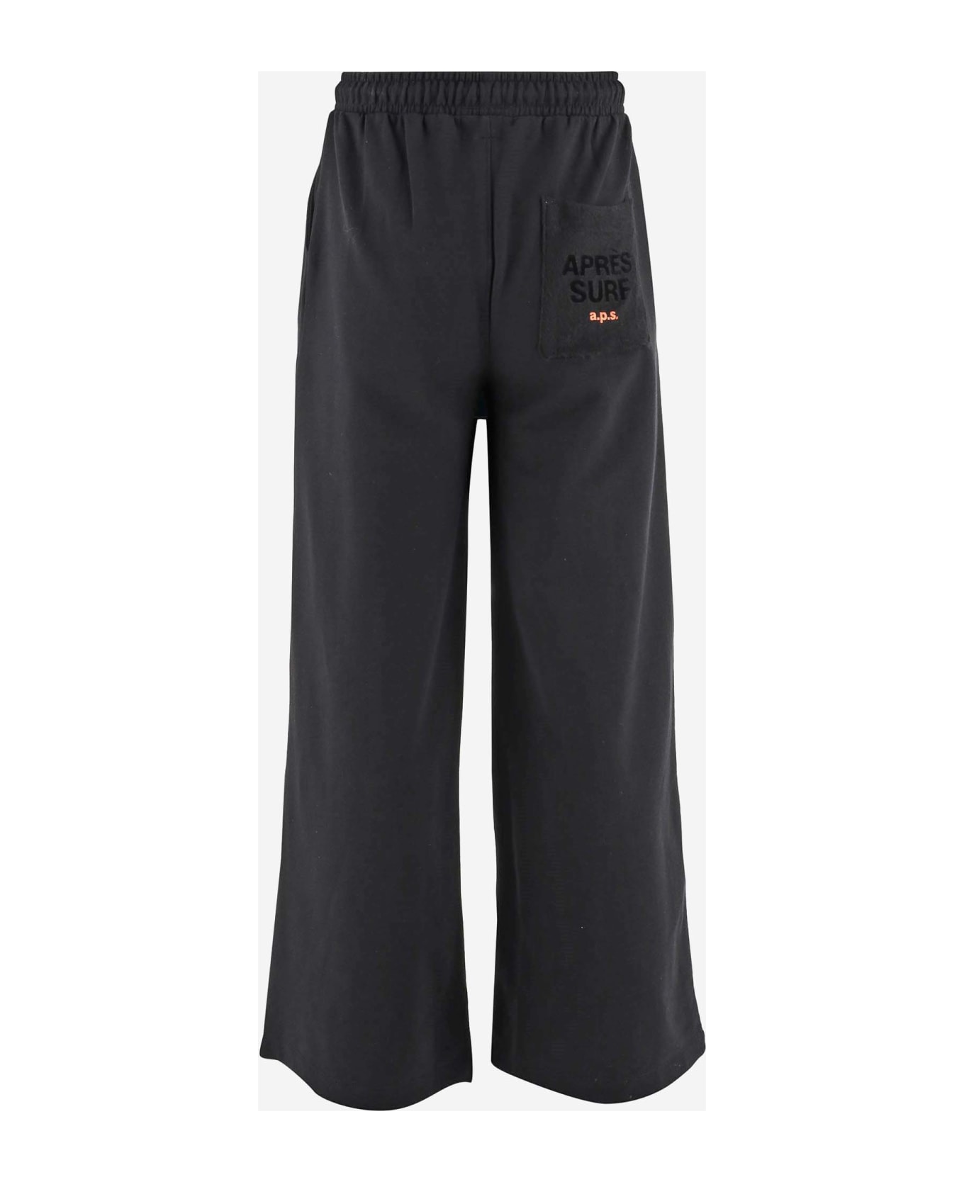 Apres Surf Cotton Blend Joggers - Black