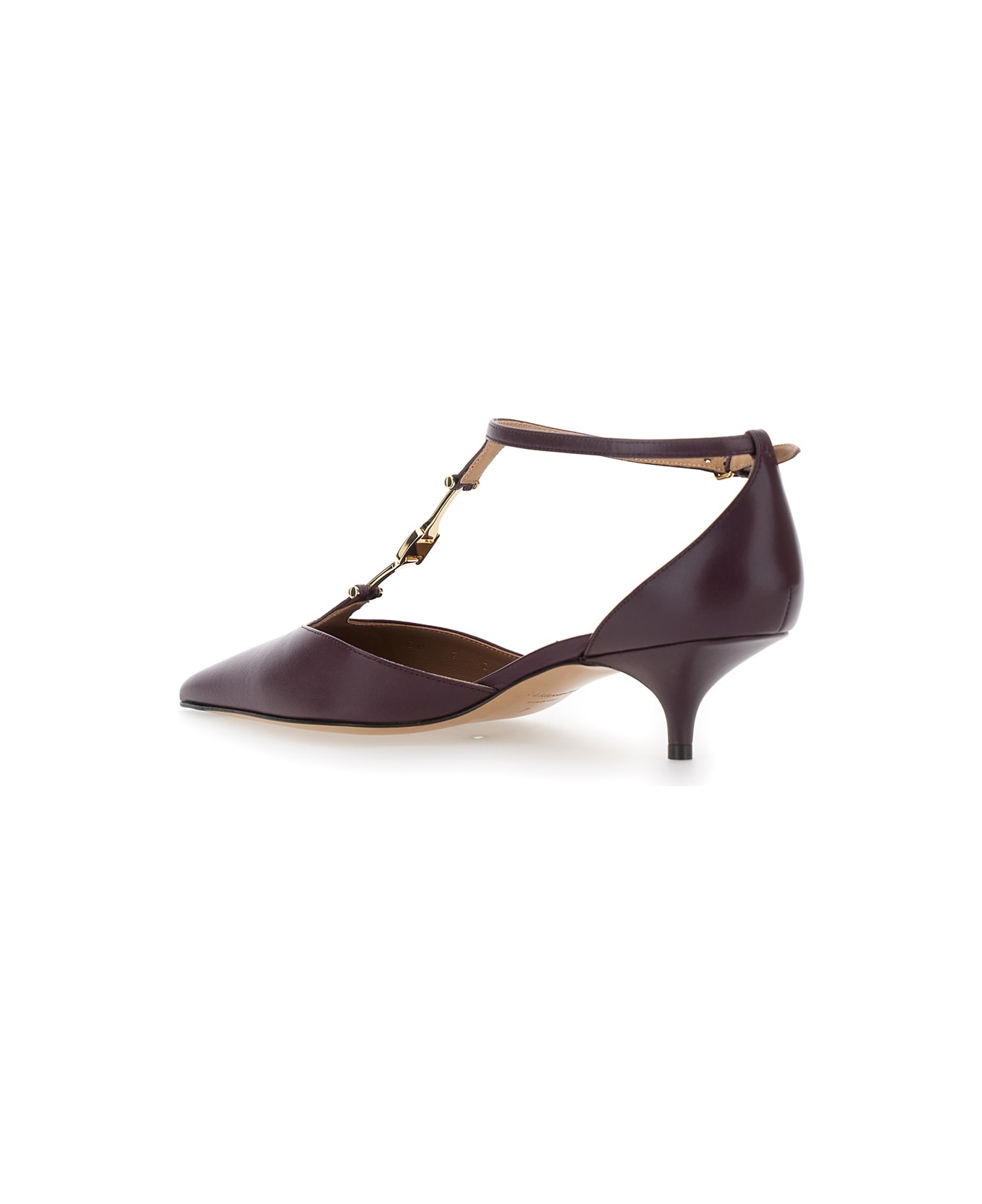 Ferragamo Traci 40 T-strap Pump Heel 4.0 Low (2 - <5 Cm) - Bordeaux