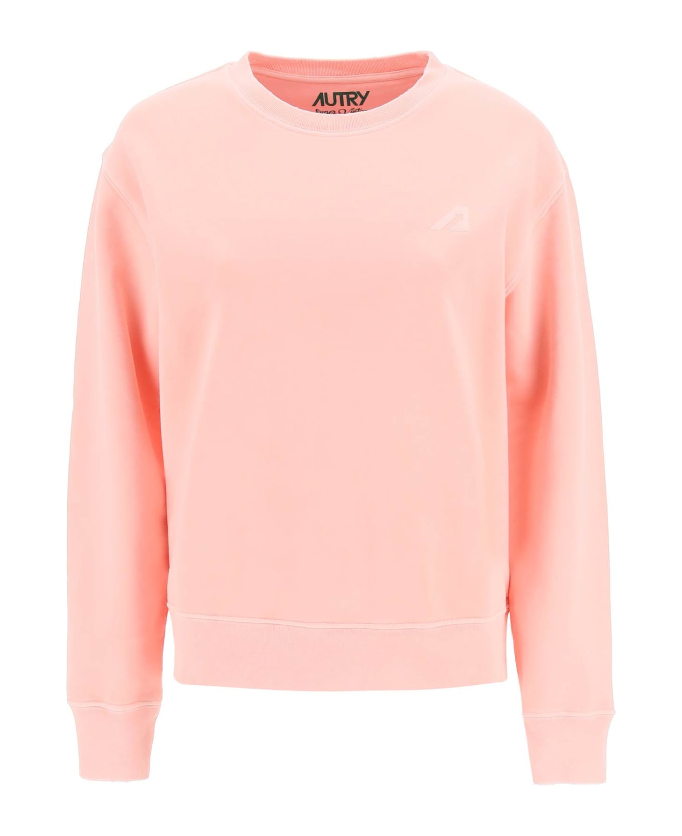 Autry Crew-neck Sweatshirt With Logo Embroidery - PINK (Pink)