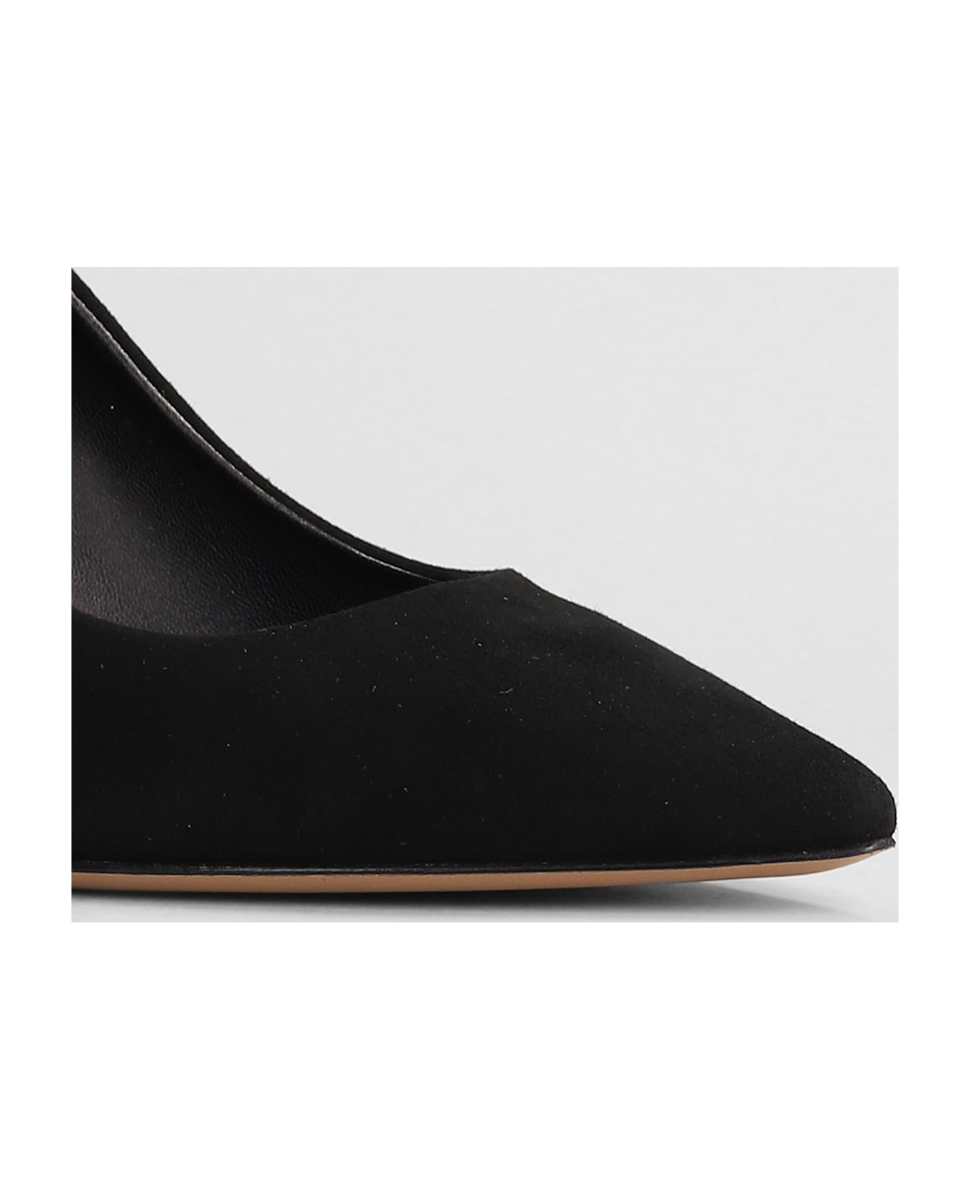 The Seller Pumps In Black Suede - black