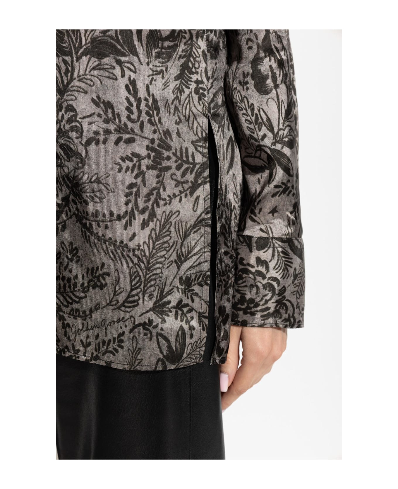 Golden Goose Patterned Shirt - GREY SHADES