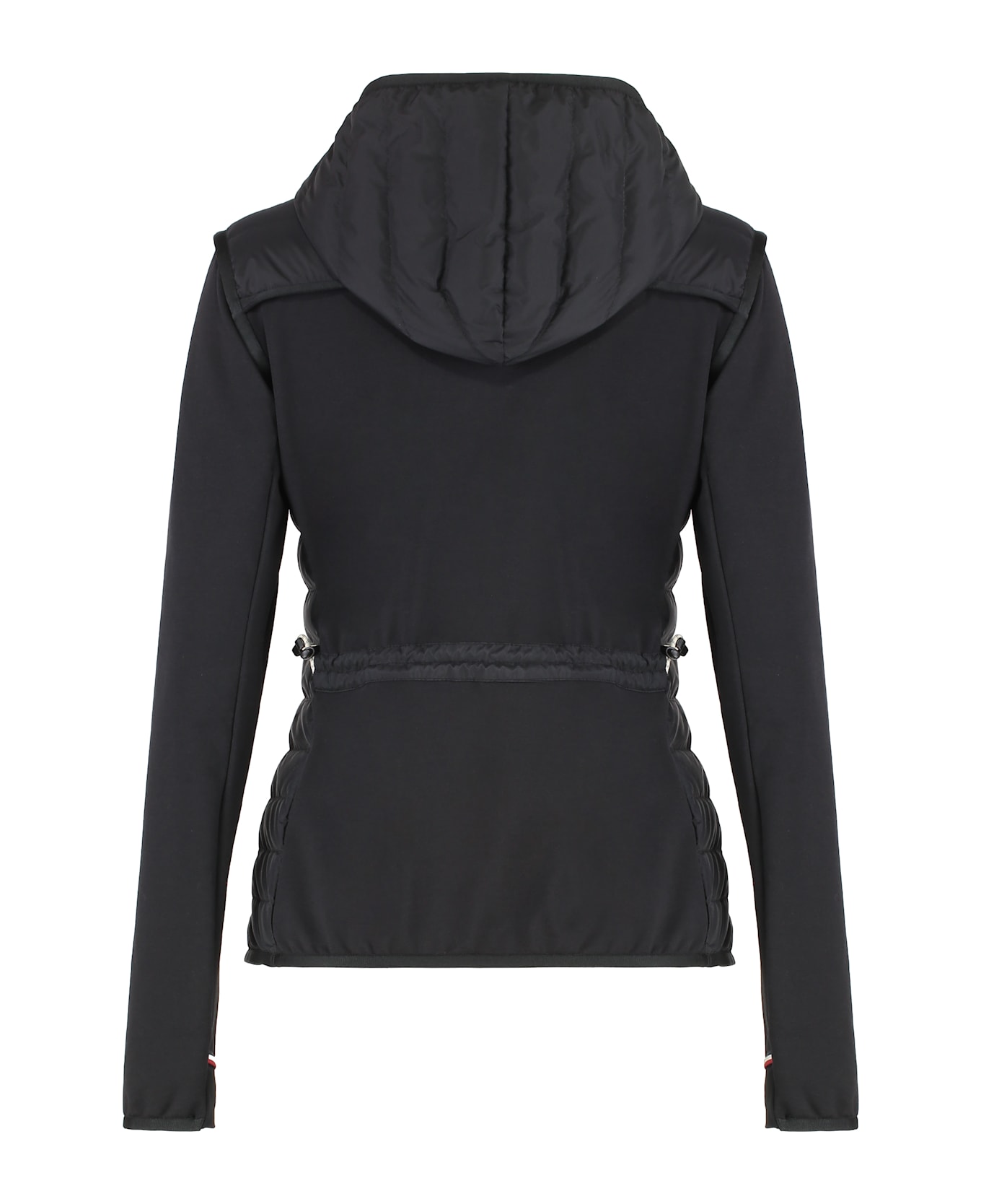 Moncler Grenoble Cardigan With Padded Front Panel - black