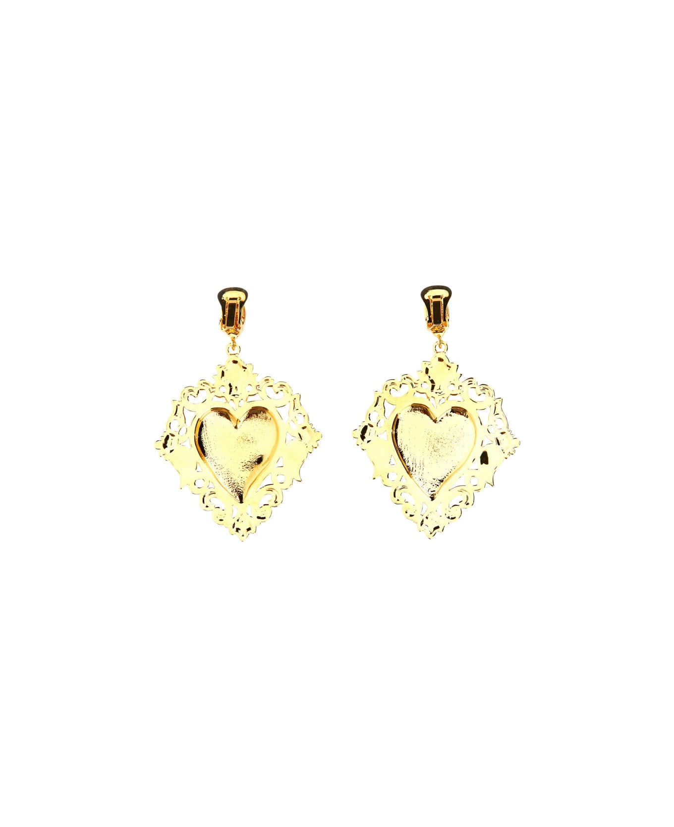 Moschino "gold Heart" Earrings - GOLD
