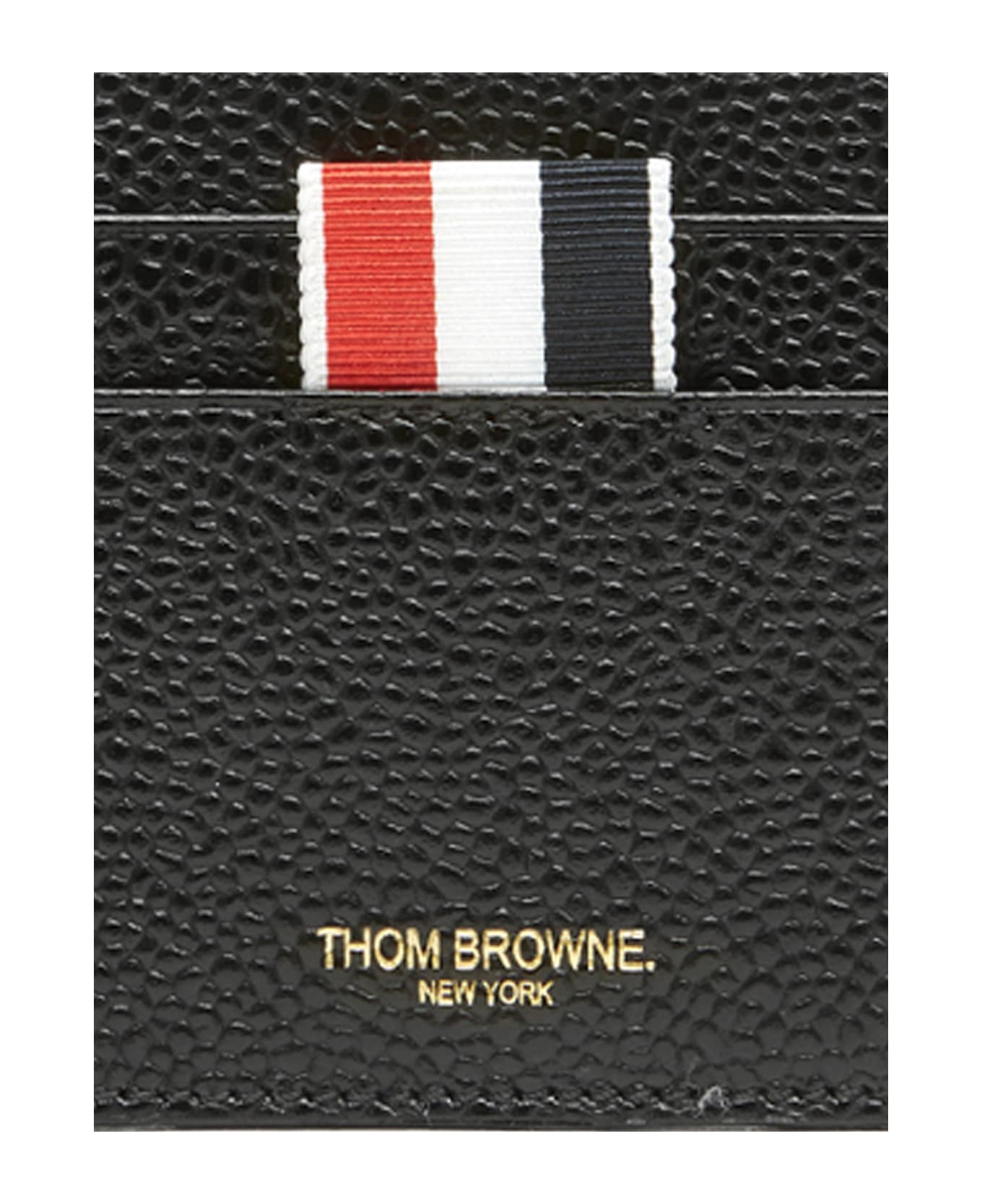 Thom Browne Single' Card Holder - Black  
