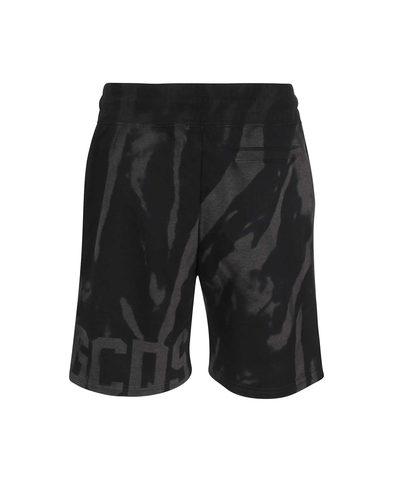 GCDS Cotton Bermuda Shorts - black
