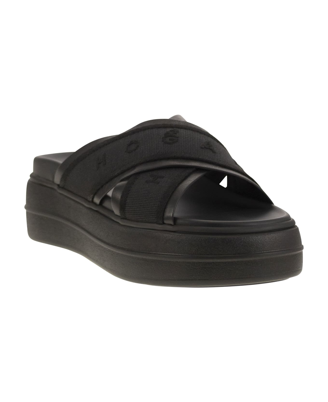 Hogan Skyscraper Sandals - Black