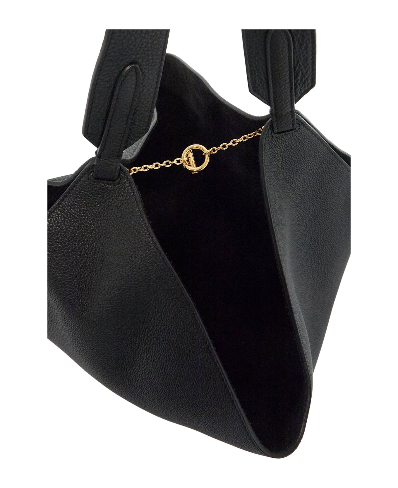 Khaite Small Lotus Tote Bag - BLACK (Black)