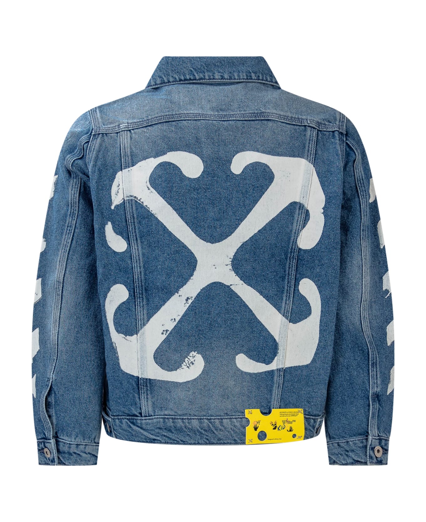 Off-White Paint Graphic Jacket - Blue