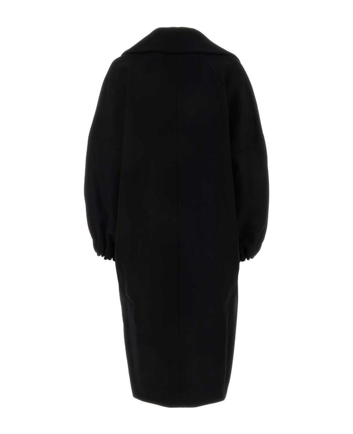 Patou Black Virgin Wool Blend Coat - BLACK