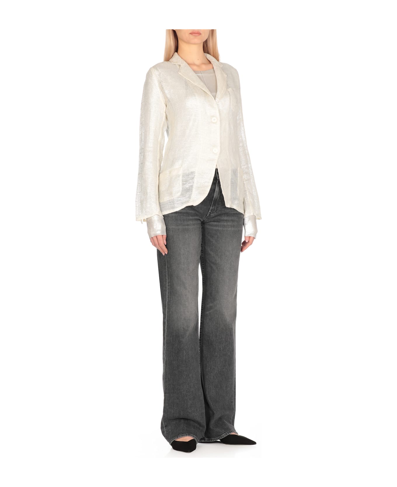 Avant Toi Line Blazer - Silver