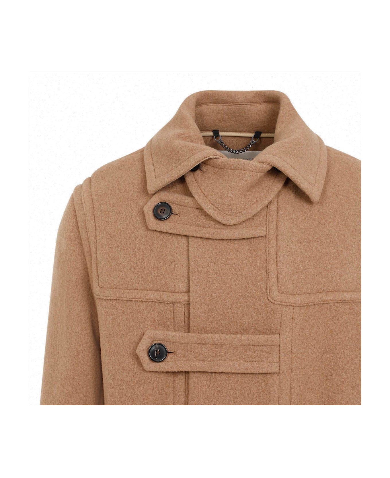 Dries Van Noten Chin Strap Coat - Brown