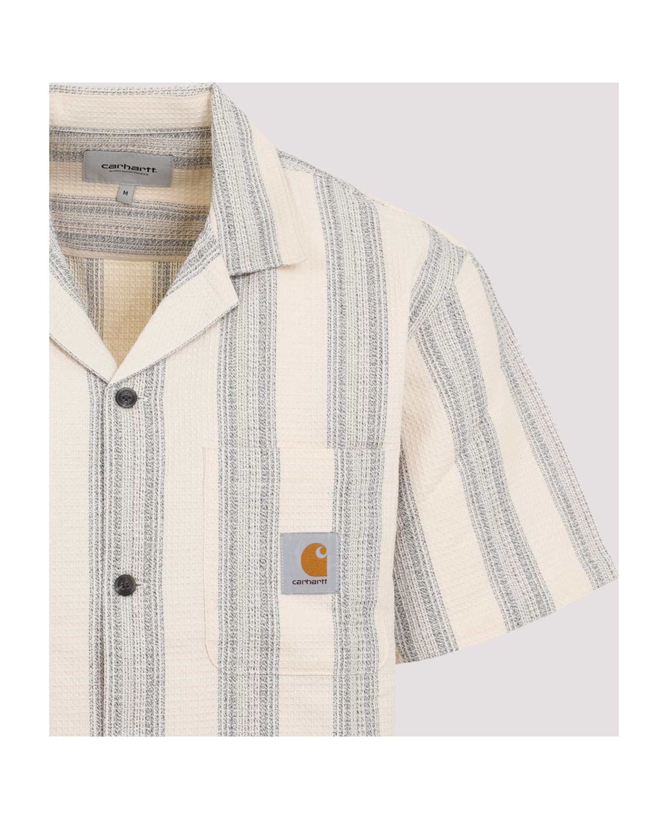 Carhartt Ss Dodson Waffle Shirt - BEIGE, light blue