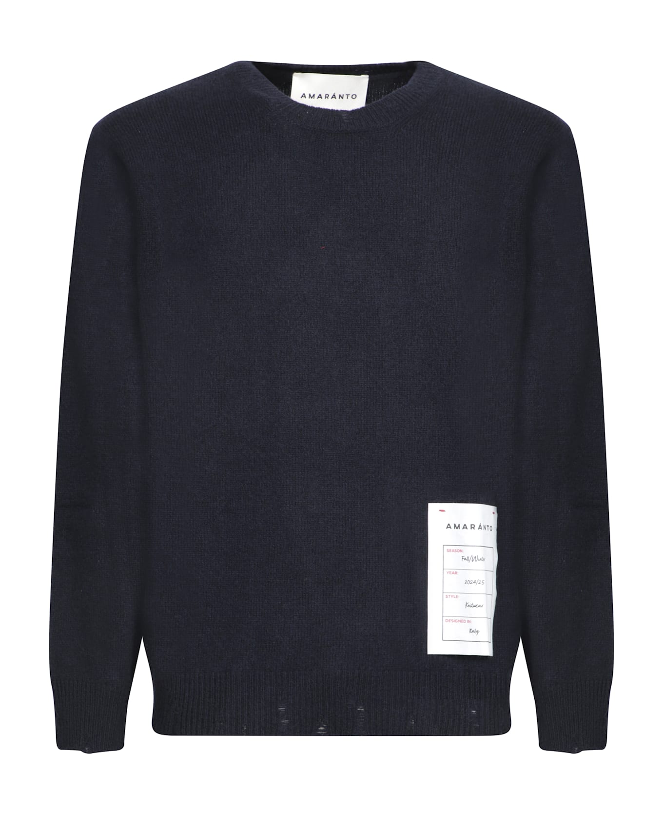 Amaranto Dark Blue Sweater - Blue