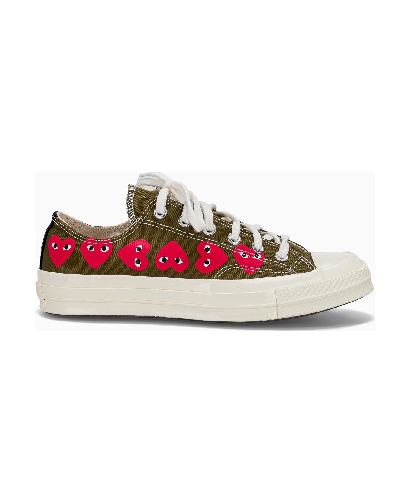 Comme des Garçons Play Comme Des Garcons Converse Chuck Taylor Low-top Multi-heart - KHAKI