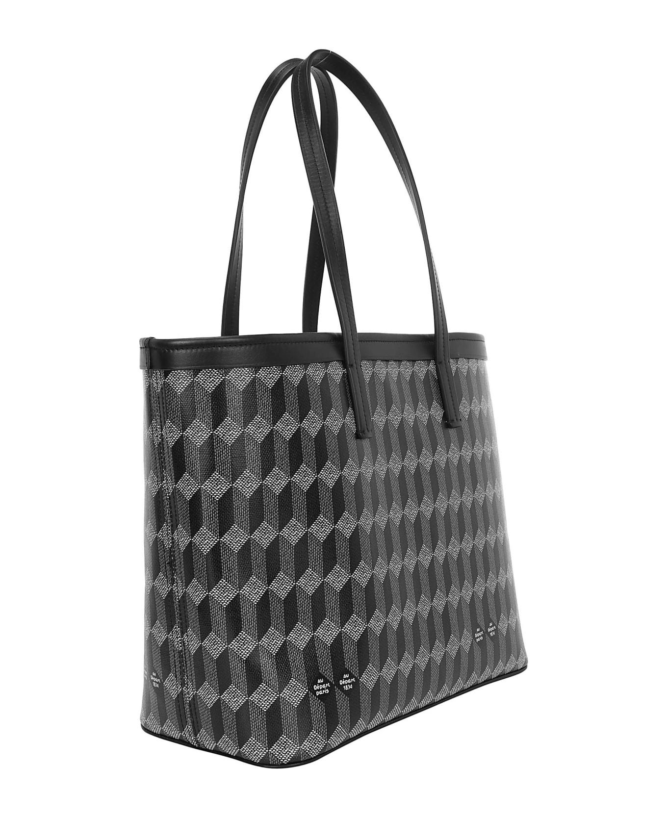 Au Départ Au Depart Shopping Bag - Black monogram