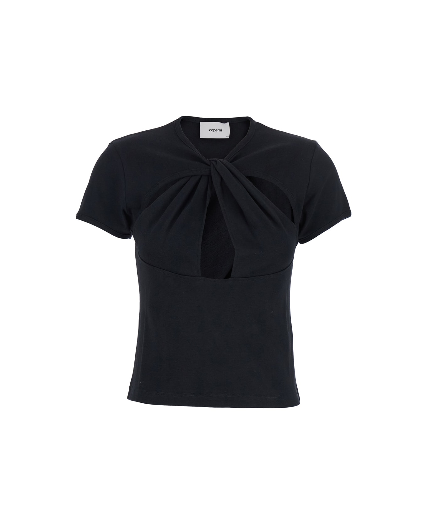 Coperni Cut-out Baby Tee - Black