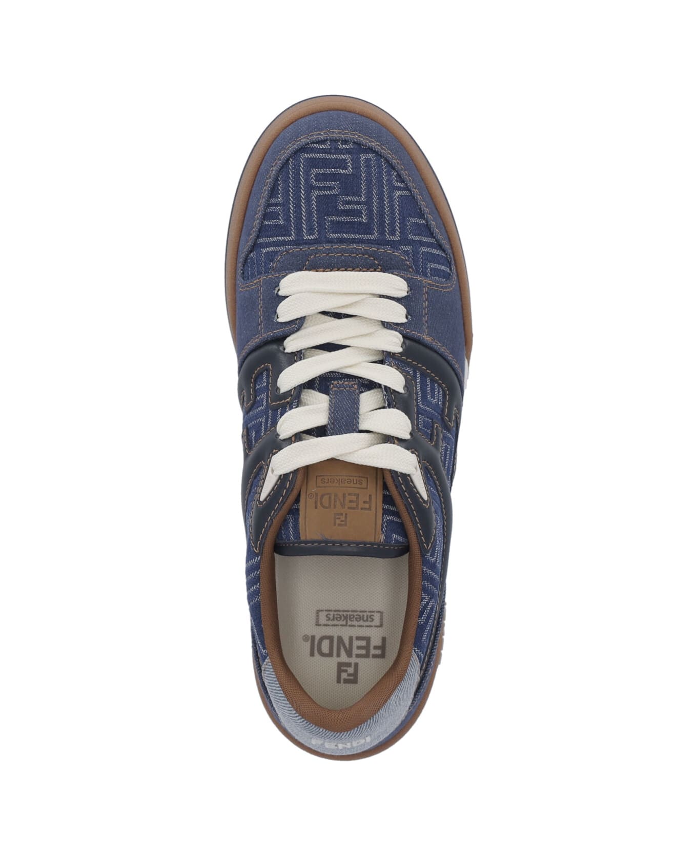 Fendi 
match
 Low-top Sneakers - Svj Ston+abiss Blu+ghiac