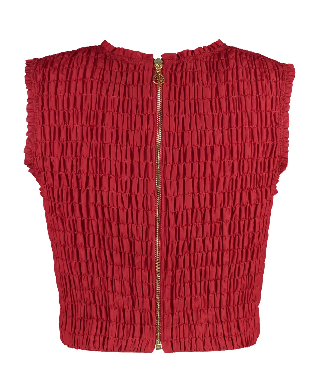 Patou Technical Fabric Crop Top - red