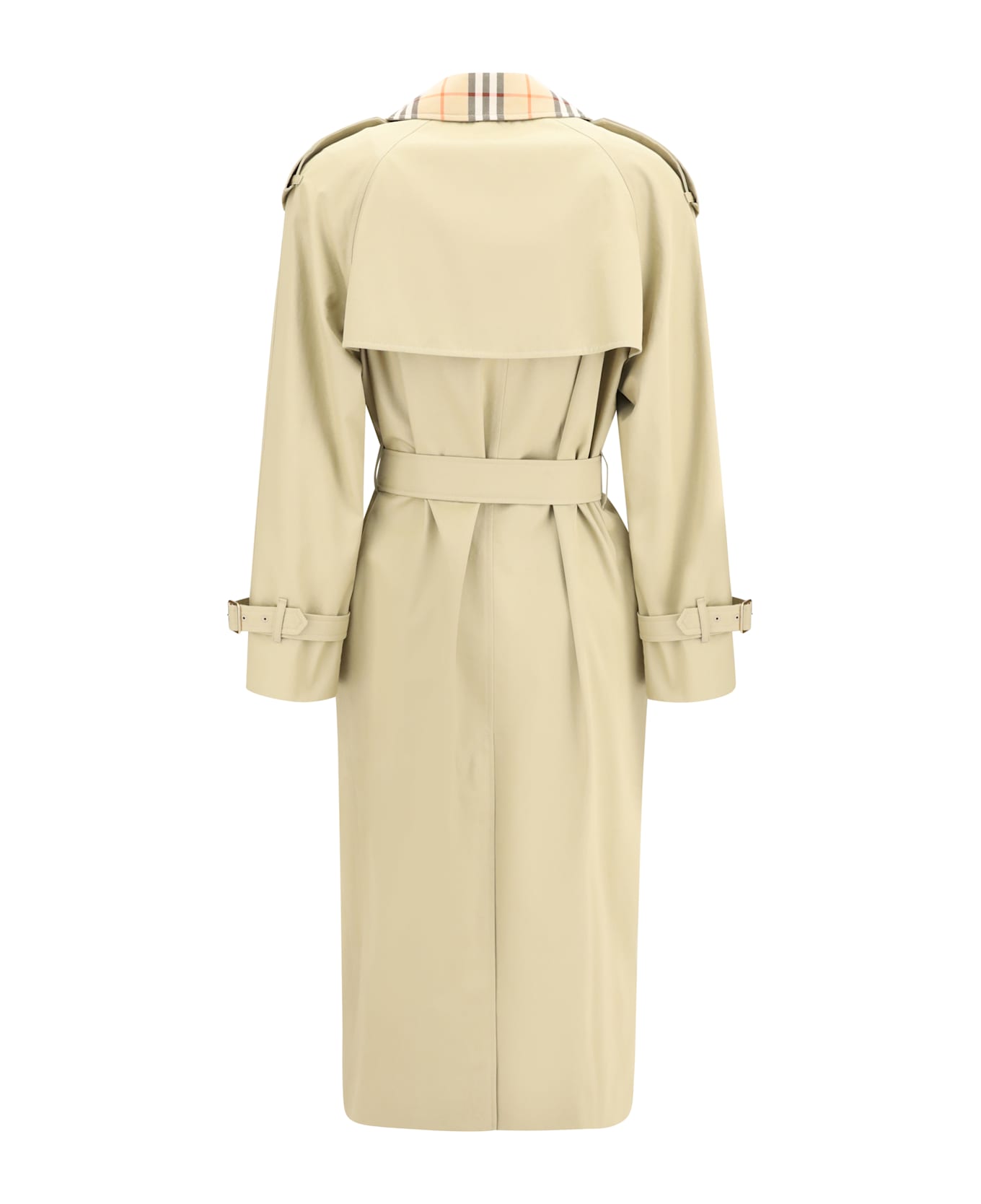 Burberry Castleford Trench Coat With Archive Check Collar