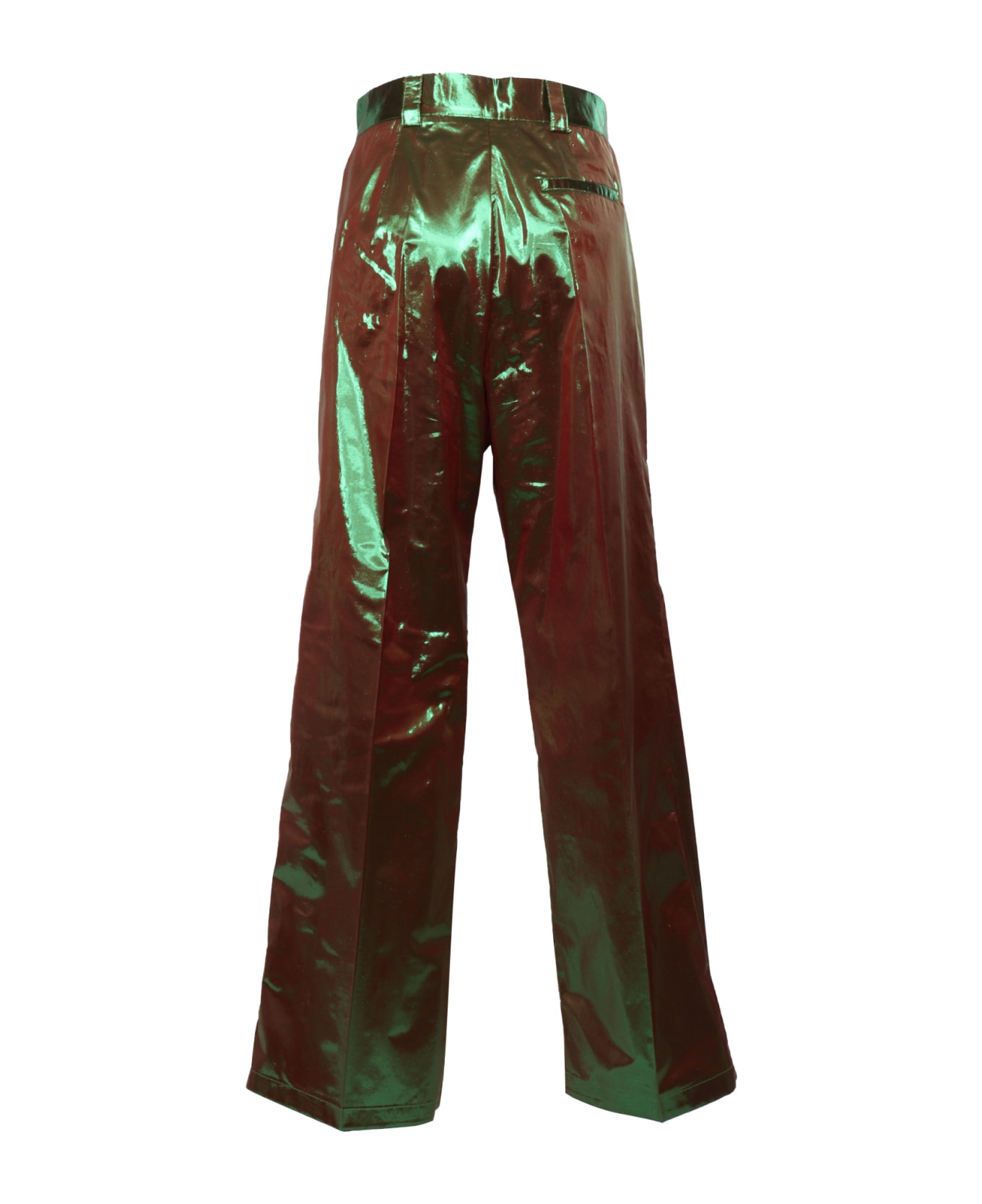 Forte_Forte Brown Metallic Effect Trousers - BROWN