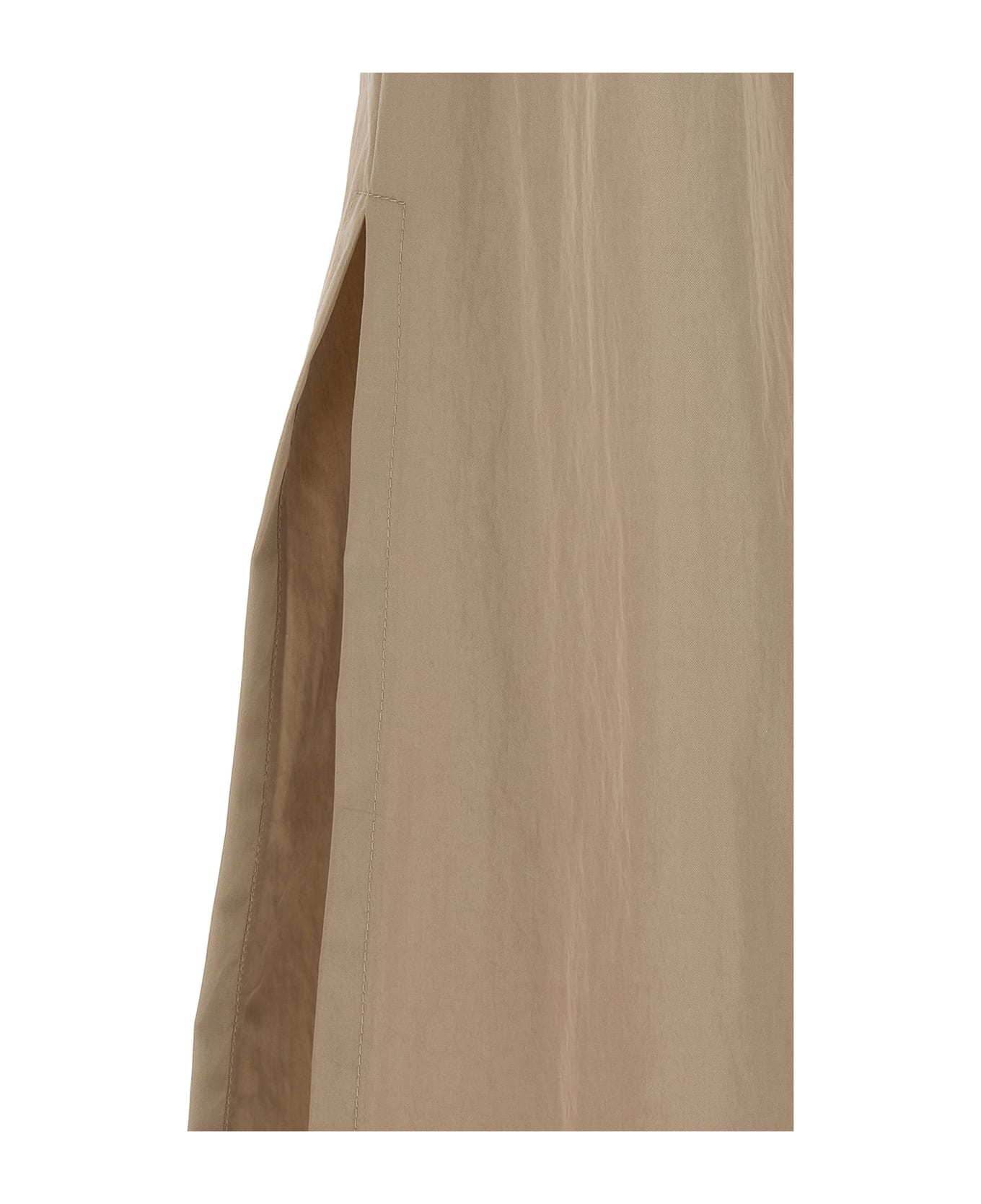 Brunello Cucinelli Long Skirt Pences - Beige