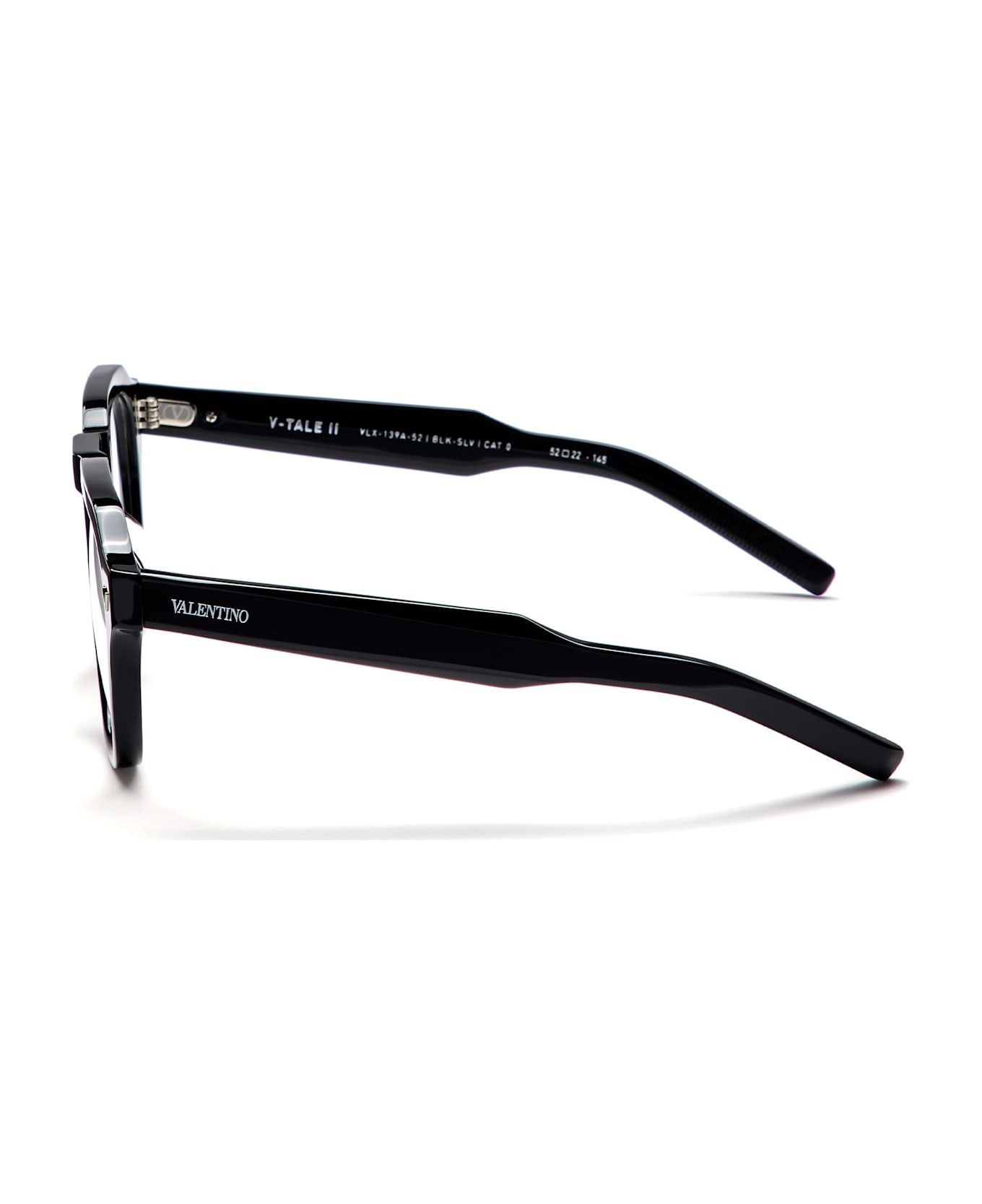 Valentino Eyewear V-tale-ii - Black Rx Glasses - blk  slv