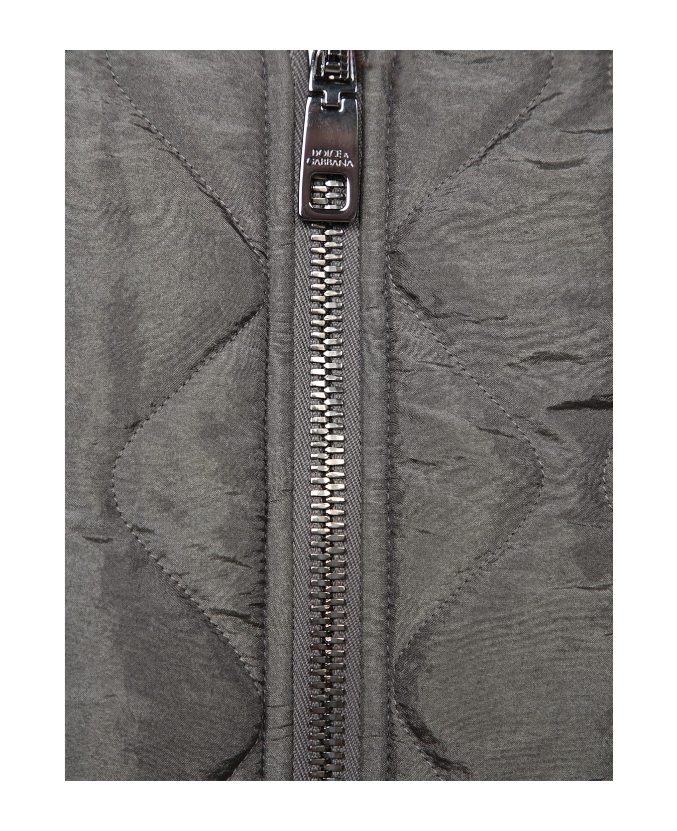 Dolce 
Gabbana Zip-up Straight Hem Bomber Jacket - Grey