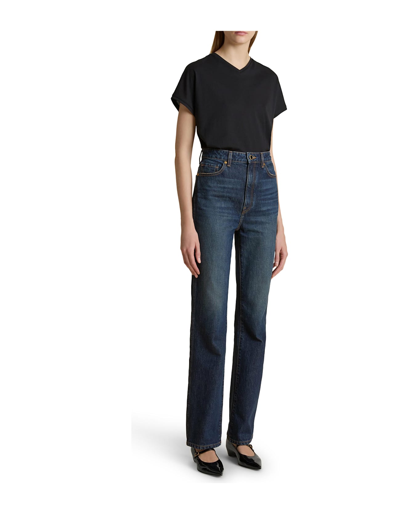 Khaite Danielle Stretch Jeans - Blue