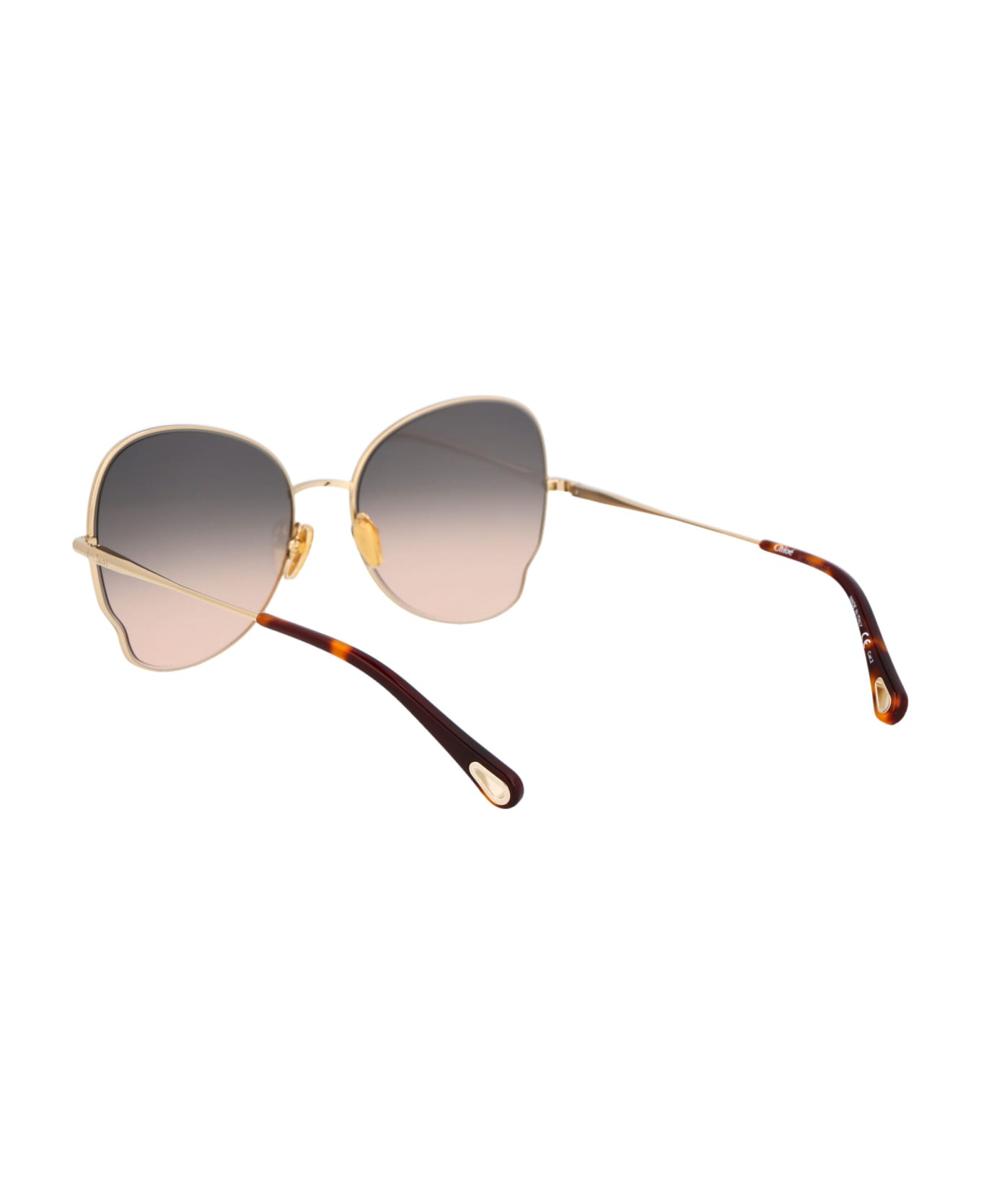 Chloé Eyewear Ch0094s Sunglasses - 001 GOLD GOLD BROWN サングラス